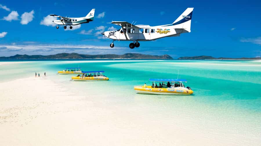 Airlie Beach: Fly Raft Package w Scenic Flight & Snorkeling - From the airport to the Ocean Rafting dock