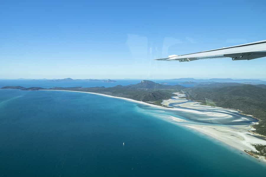 Airlie Beach: Fly Raft Package w Scenic Flight & Snorkeling - Hill Inlet and the northern end of Whitehaven Beach