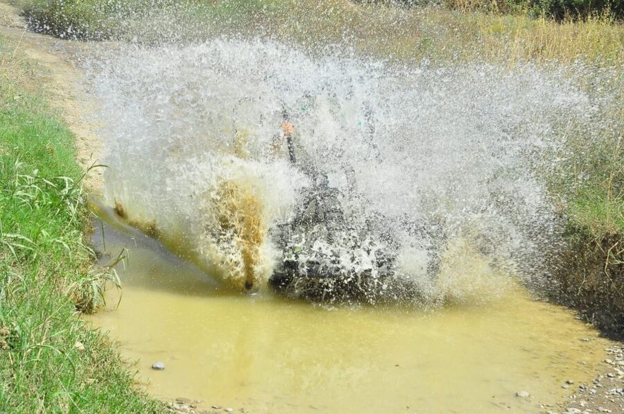 Alanya: Rafting, Zipline, Quad, Buggy, Jeep Tour with Lunch - A short zipline across the river