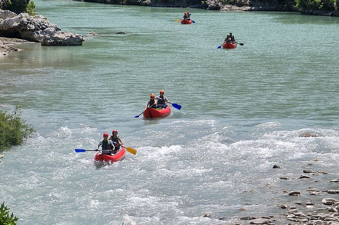Amazing Rafting Experience at Last Wild Vjosa River of Europe in Permet, Albania - Swimming, rock jumps, and time between rapids