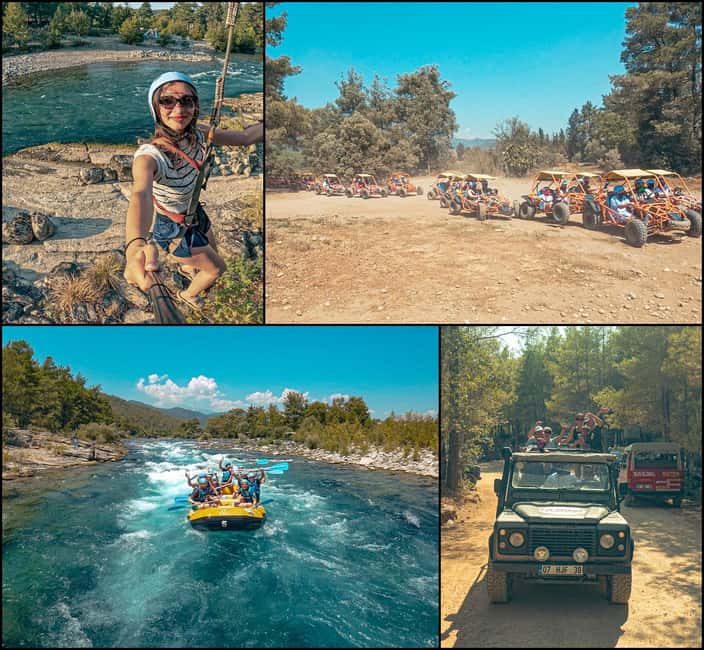 Antalya Outdoor Adventure: Rafting, Jeep & Quad w/Lunch - A full day in Köprülü Canyon