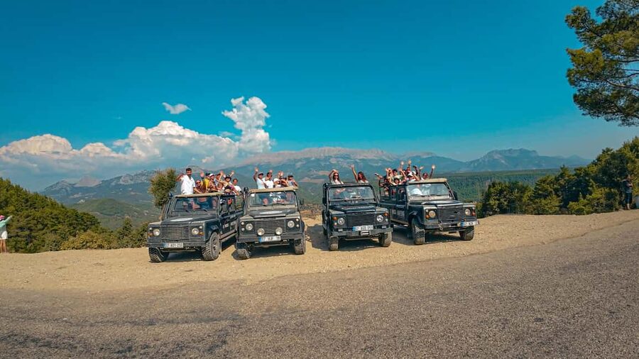 Antalya Outdoor Adventure: Rafting, Jeep & Quad w/Lunch - The Monster Scorpion Jeep Safari on rough mountain roads