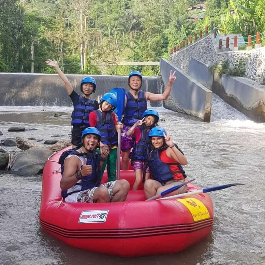 Bali: Ayung River Rafting with Gourmet Lunch - Walking down to the Ayung