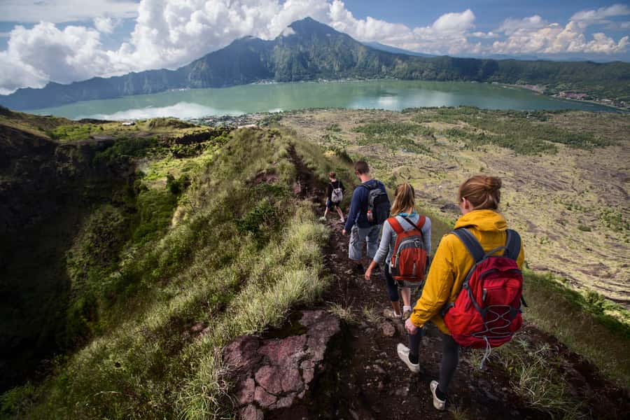 Bali: Mount Batur Sunrise Trek and White Water Rafting - Sunrise, crater steam, and breakfast above Lake Batur
