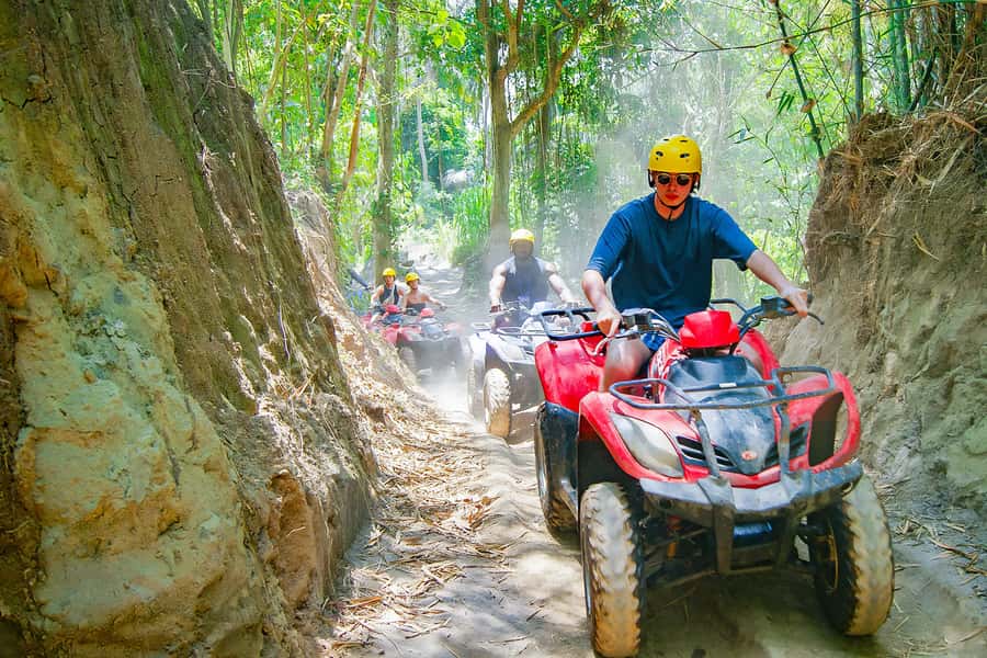 Bali-Ubud fun ATV Quad Bike Adventure & River Rafting - Starting near Ubud and getting ready