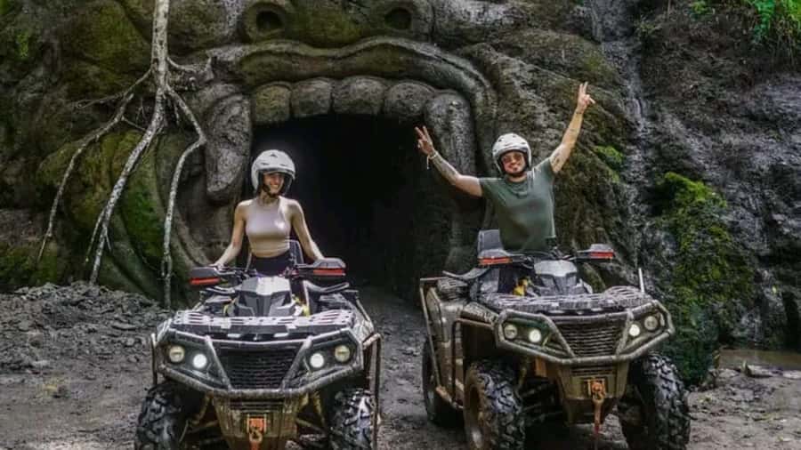 Bali: Waterfall Gorilla Cave ATV & Ubud Rafting Trip & Lunch - Two Ubud Adventures in One Day