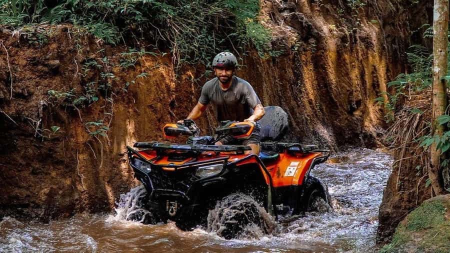 Bali: Waterfall Gorilla Cave ATV & Ubud Rafting Trip & Lunch - Lunch at Cretya Sunset After the Mud