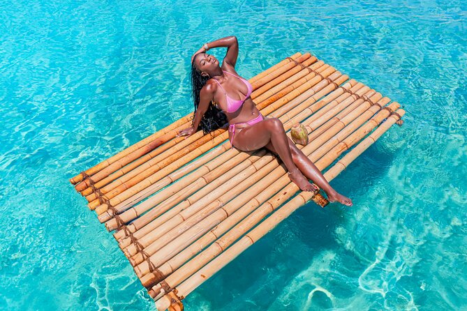 Bamboo Raft Photoshoot + FREE Videos, Shots and Cocktails - Floating into the Curaçao photoshoot
