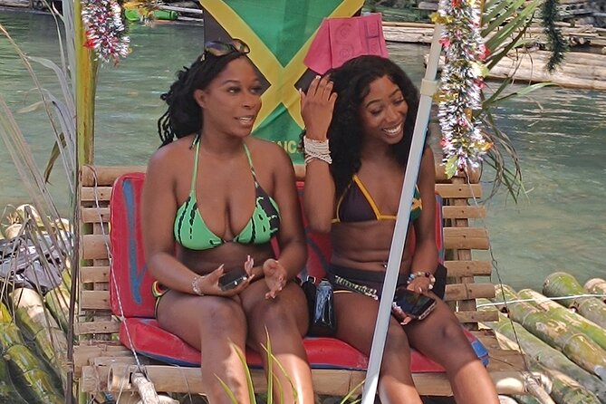 Bamboo Rafting Adventure with Limestone Massage from Montego Bay - Music, drinks, food, and the party side