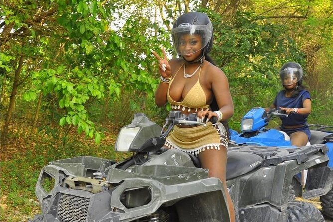 Bamboo Rafting, ATV, Horseback Riding & zipline - Montego Bay - Riding a horse into the Caribbean Sea