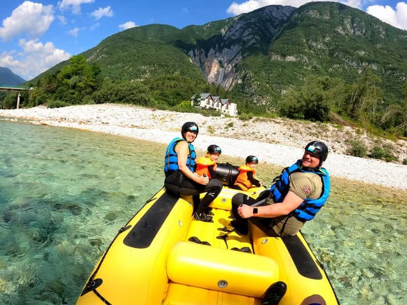 Bovec: Kinder Rafting on Soča River from 4years +FREE photos - A Gentle Start to Soča River Adventure