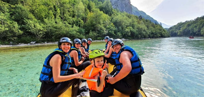 Bovec: Kinder Rafting on Soča River from 4years +FREE photos - Lively Rapids Without an Extreme Ride