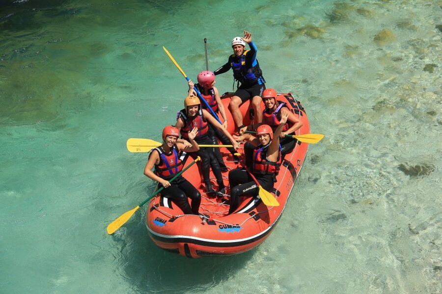 Bovec: Soča River Whitewater Rafting - The 1.5-hour rafting route on the Soča