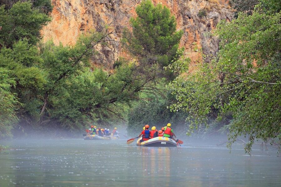 Calasparra: Almadenes Canyon Rafting with Caves and Rock Art - Monigotes Cave and its red prehistoric paintings