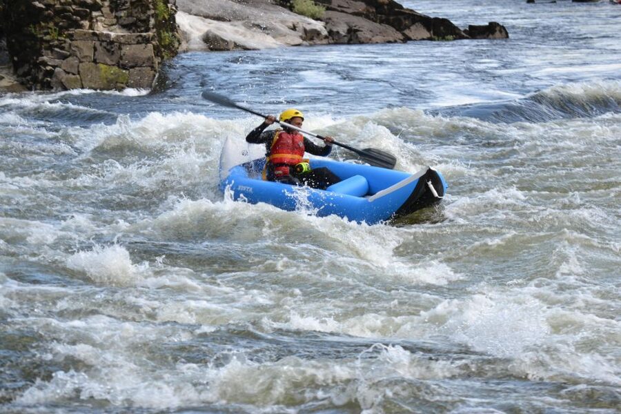 Canoa Raft - The transfer to the river