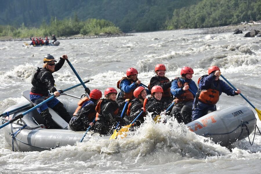 Canyon Run: Denali National Park Class IV Whitewater Rafting - Getting fitted for the Nenana River