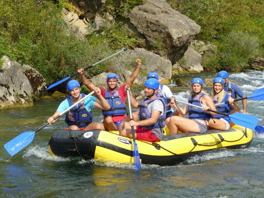 Cetina River: Rafting and Cliff Jumping Tour - The first rafting sections: easy rapids and clear water