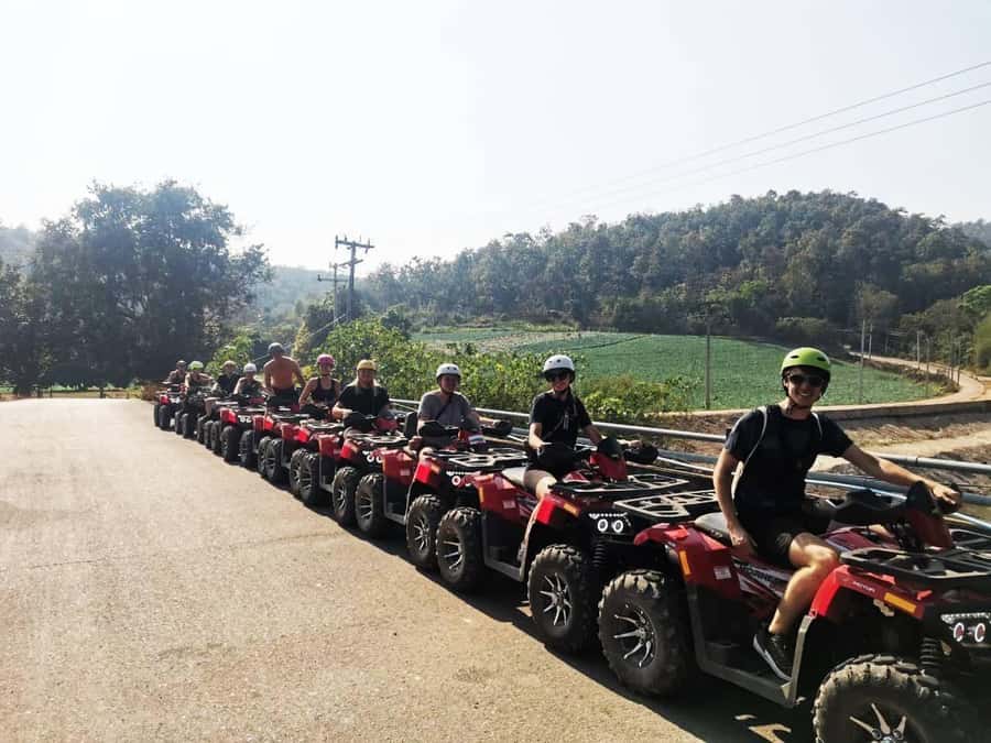 Chiang Mai: ATV, White Water Raft, & Sticky Waterfall Tour - One hour on a 200cc ATV