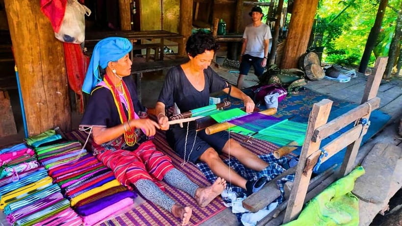 Chiang Mai: Jungle Trek, Elephants care & Bamboo Rafting - Bamboo rafting on the Mae Win River