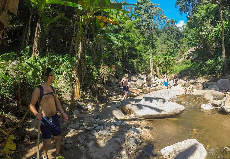 Chiang Mai: Whitewater Rafting and Waterfall Trekking Tour - The three-hour jungle trek to the waterfall