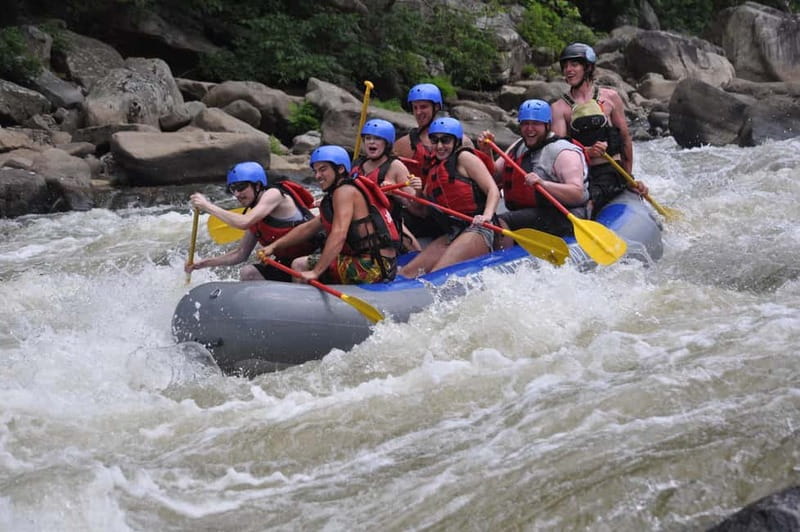 City of Side: Rafting, Jeep, Quad, Zipline + Tazi Canyon - The 14 km rafting route, from calm water to playful rapids