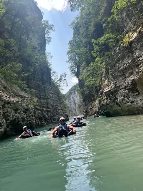 Çorovoda: Osumi Canyon Rafting/River Tubing Tour - Getting fitted with wetsuit, helmet, and life jacket