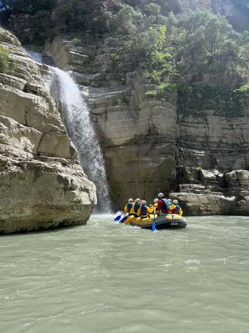 Çorovoda: Osumi Canyon Rafting/River Tubing Tour - Cathedral of the Canyon: the first major stop