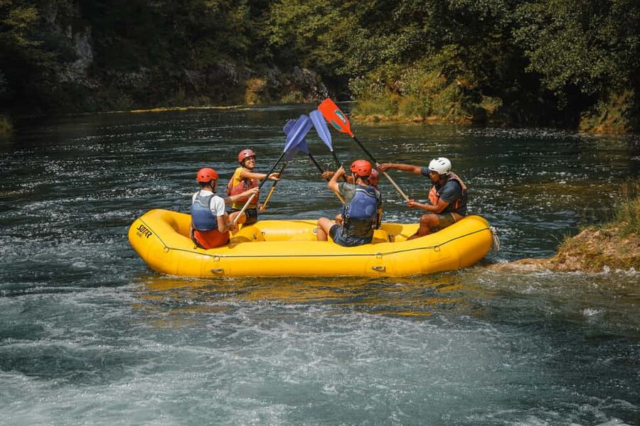 Croatia: Una River Whitewater Rafting Adventure - Starting in Nebljusi, near the Plitvice Lakes hinterland