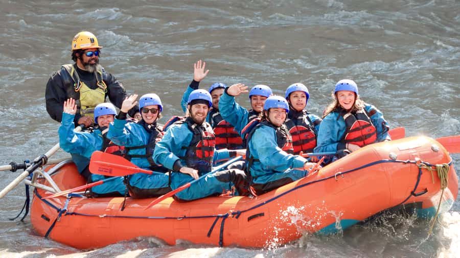 Denali Alaska: Wilderness Rafting Class II-III Trip - Getting ready with dry suits and river shoes