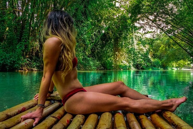 Dunn's River Falls, Blue Hole, Bamboo Rafting, Horseback Combo - A one-hour float on the White River