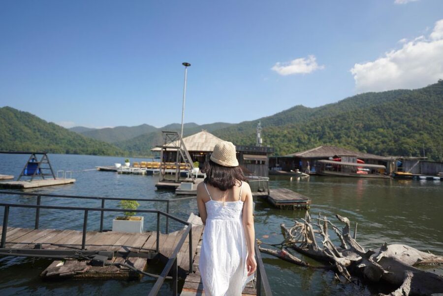 Elephant Habitat Park Feeding Entry & Rafting Van Transfer - Meeting the elephants at Mae Wang