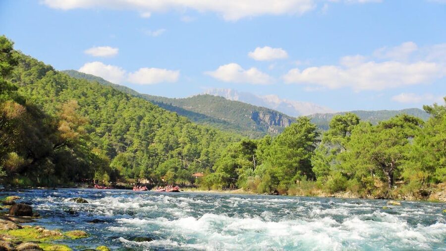 From Antalya: River Rafting in the Köprülü Canyon - The canyon stop and time in the water