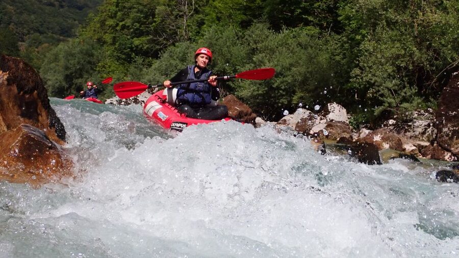 From Bovec: Whitewater kayaking on the Soča River - The Soča beyond the rapids