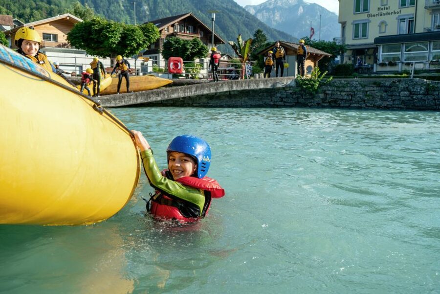 From Interlaken: Family Rafting - Why this lower Lütschine trip works for families