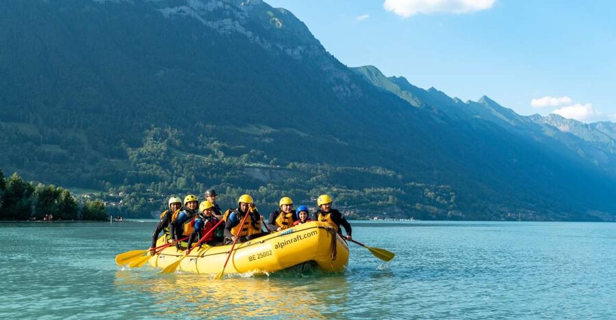 From Interlaken: Family Rafting - Meeting at Wilderswil and getting ready