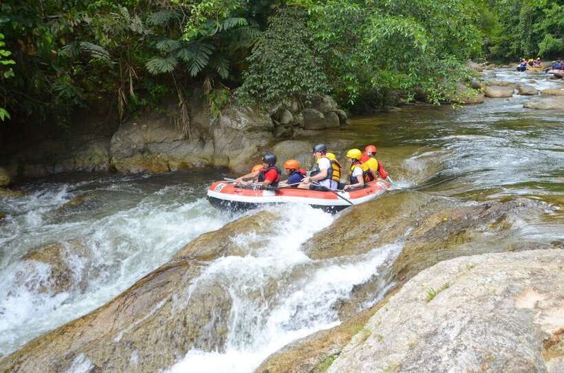 From Kuala Lumpur: Kampar River White Water Rafting - Getting ready beside the Kampar River