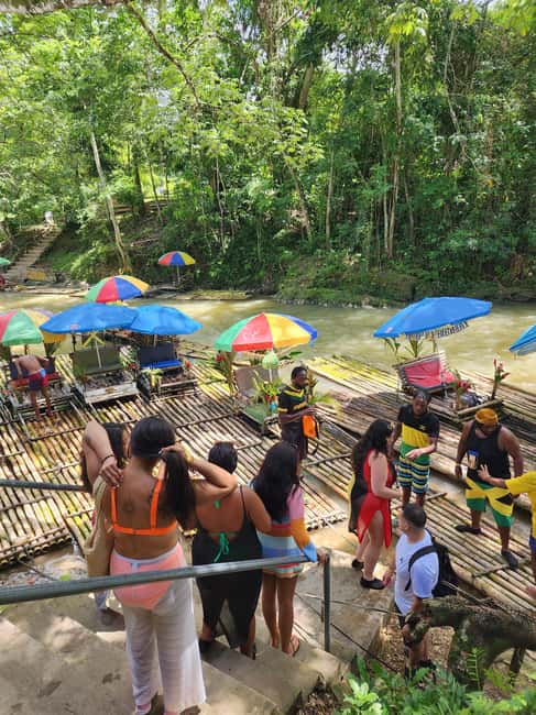 From Montego Bay: Bamboo Rafting & Limestone Massage Tour - Fruit, plants, and local culture along the way