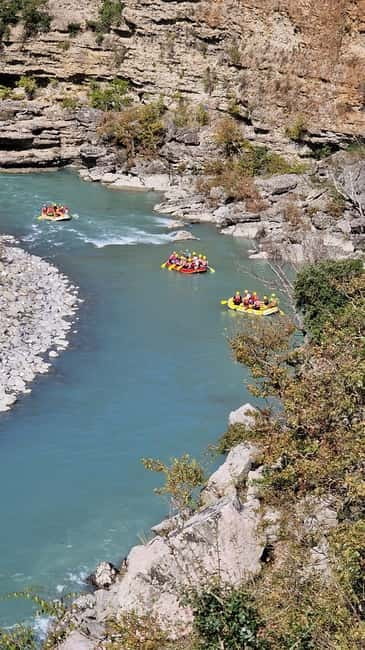 From Permet: Amazing Rafting Experience at Vjosa River - Riding upstream to the launch point