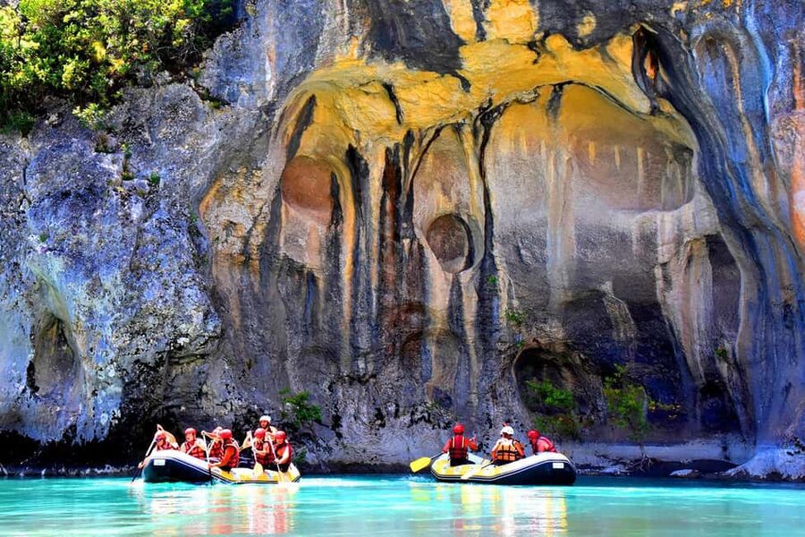 From Permet: Vjosa River Rafting and Benja Thermal Baths - What happens during the 2.5-hour river section