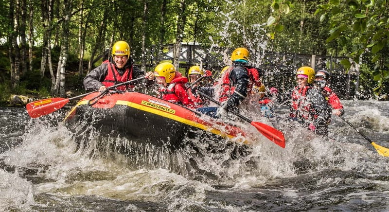From Ruka: River rafting fun for families - From Kontioluola to the Kitka River