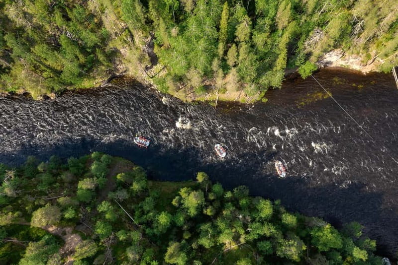 From Ruka: River rafting fun for families - A 20-minute fire beside the rushing water