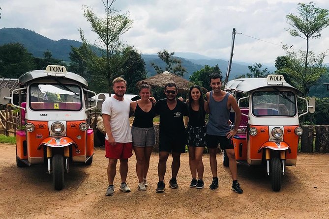 Full-Day Guided Tuk Tuk Chiang Mai Adventure and Rafting - Feeding and bathing elephants without riding