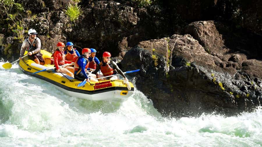 Full Day White Water Rafting From Cairns or Mission Beach - Getting fitted out and learning the river basics