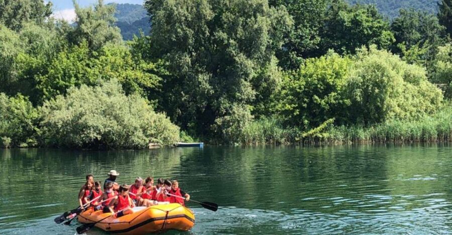 Fun for the family: Soft Rafting on Adda river - The safety briefing before the river