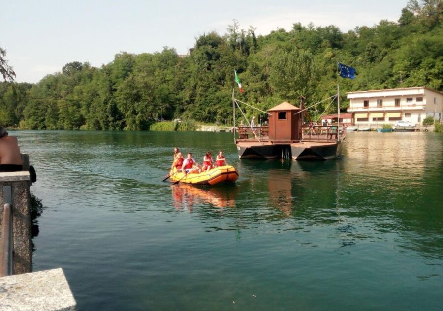 Fun for the family: Soft Rafting on Adda river - Water games, a beach stop, and the 3-meter platform
