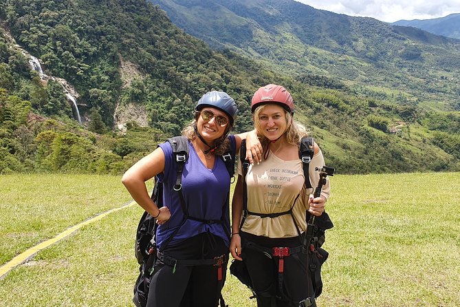 Fun RAFTING + Awesome PARAGLIDING over giant waterfalls from MEDELLIN - Flying over Cocorná’s waterfalls