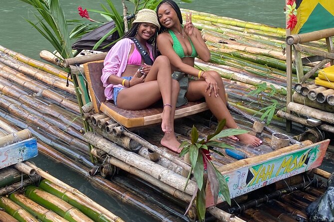 Great River bamboo Rafting and Margaritaville from Montego Bay - Fruit, coconut, music, and roadside food