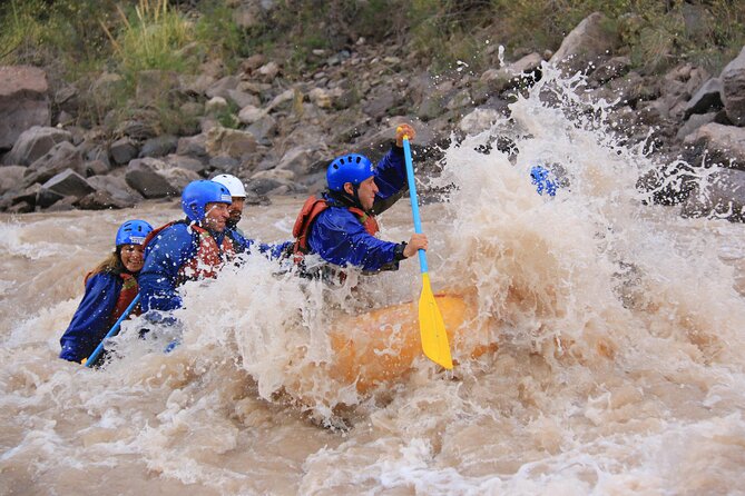 Half-Day Rafting Adventure on the Mendoza River - Getting fitted at the riverside base