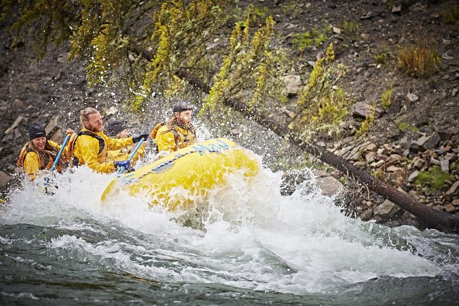 Jackson: 8-Mile Small-Boat Whitewater Rafting Trip - The calm stretches through Snake River Canyon