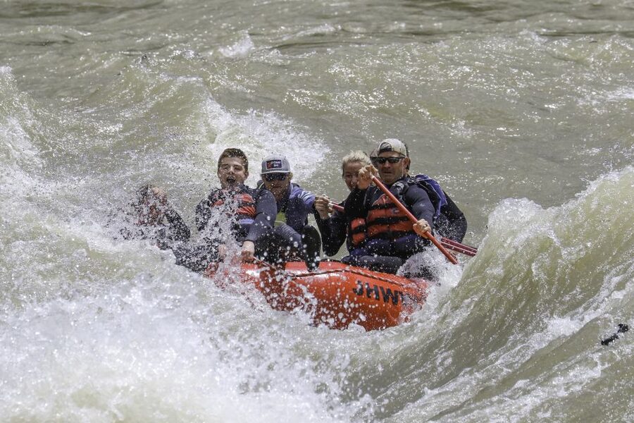 Jackson: Snake River Class 2-3 Whitewater Rafting Adventure - Swimming and the bull ride
